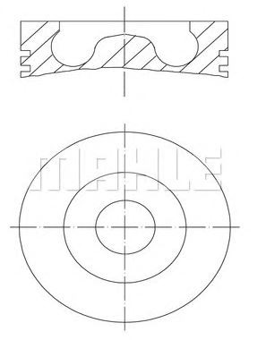 PİSTON,SEGMAN (STD)(89.91MM) FORD TRANSİT 2,4DI / 2,4TD 00-06