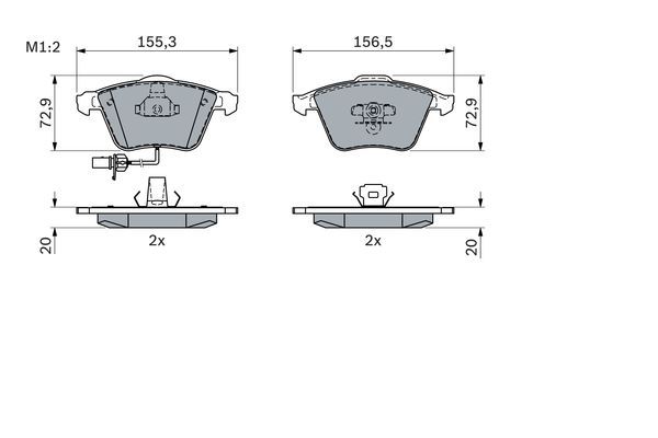 DİSK BALATA (ÖN)(ESKİ NO:0986494271) AUDI A4 2,0TFSI-2,5TDI 03-