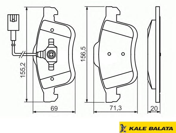 DİSK BALATA (ÖN)(TEK FİŞLİ) FIAT DOBLO YM