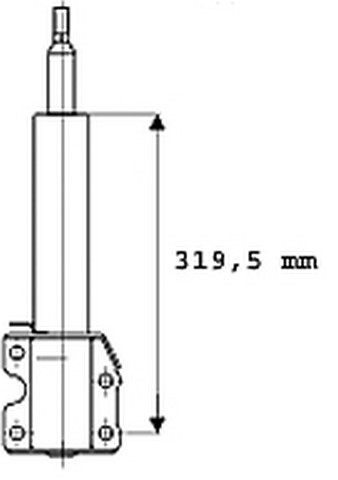 AMORTİSÖR (ÖN)(GAZLI) VW LT 35 96-06 / MB SPRINTER 95-06