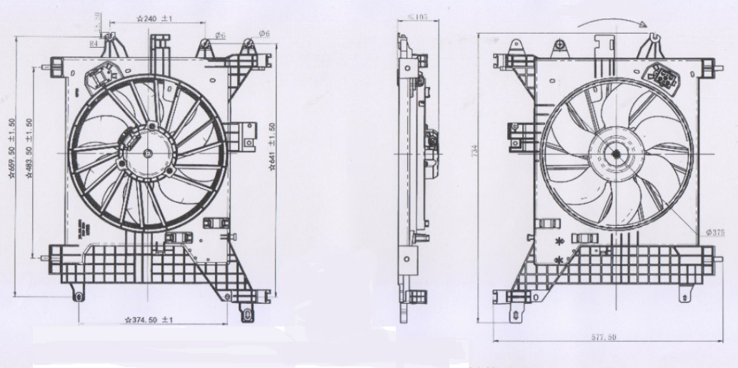 FAN MOTORU (DAVLUMBAZLI)(FDC365) DACIA DUSTER 1.5DCİ 2010-