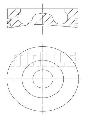 PİSTON,SEGMAN (+0.50)(81.00MM) 2.0TDIBKP BKD-BMA -BKP BKD-BMA