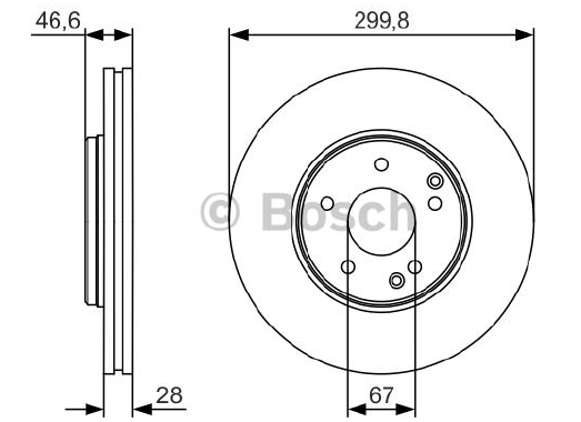 FREN DİSKİ (ÖN)(300MM) MB C-SERİSİ (W203) C 230 04-07 / C 240 00-07 / C 270 CDI 00-07 / C 280 05-07 / C 320 00-07 / C 320 CDI 05-07 / C 350 05-07 / (CL203) 01-08 / T MODEL (S203) 04-07 / CLK (C209) 02-09 / (A208) 98-02