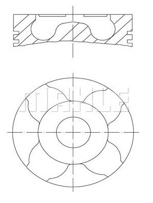 PİSTON,SEGMAN (+0.60)(75.00MM) PEUGEOT 206 - DW6