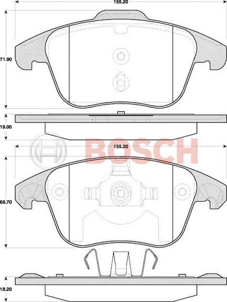 DİSK BALATA (ÖN)(YENİ NO:0986424825) CITROEN DS4 1,6THP 11-