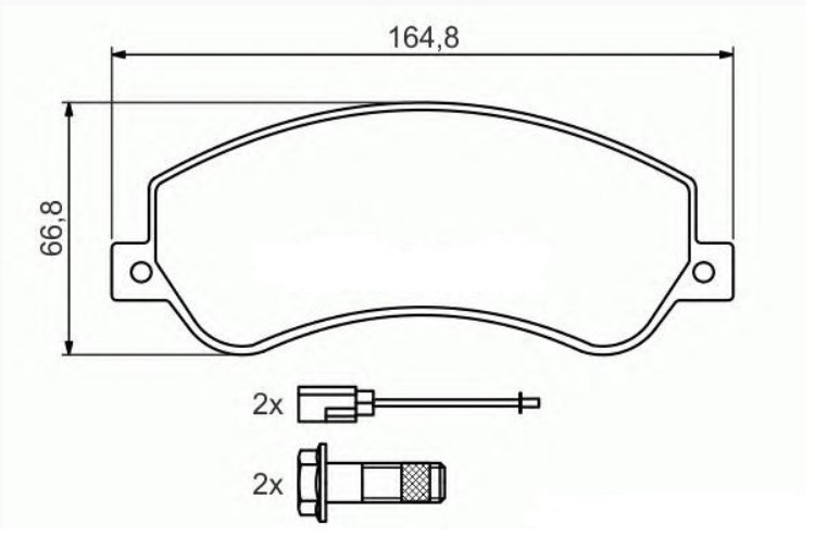 DİSK BALATA (ÖN) FORD TRANSİT (V347) 06- / VW AMAROK 10-