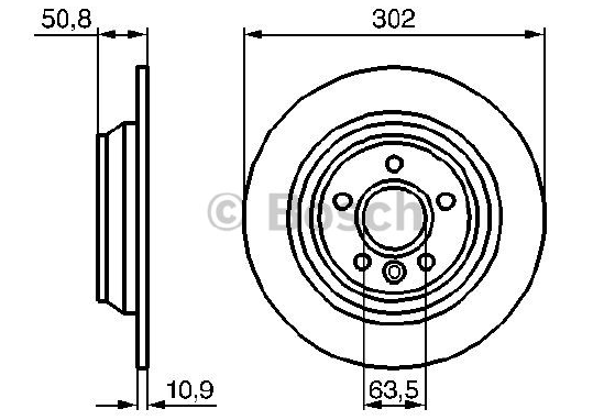 FREN DİSKİ (ARKA)(302MM) FORD MONDEO IV 1.6 TDCI-2.0 TDCI