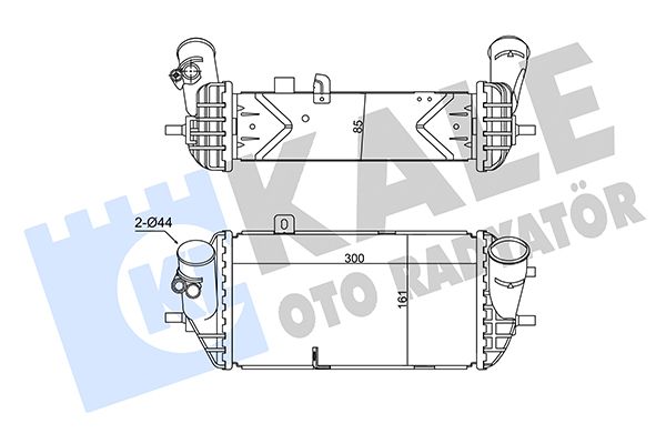 INTERCOOLER HYUNDAI İ20 1.4CRDI / İ30 - KIA CEED / RIO III-IV 1.4/1.6CRDI 14- [BRAZING] [300X161X85]