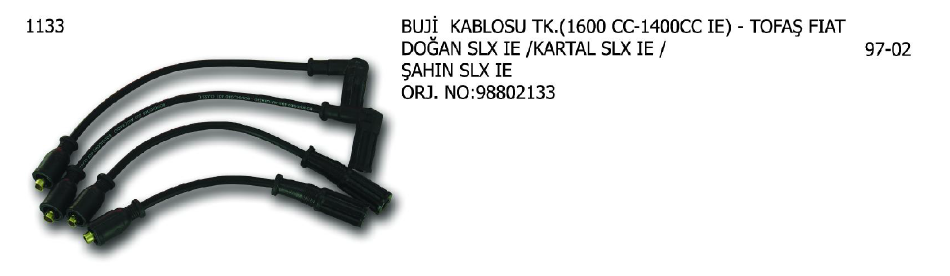 BUJİ KABLOSU FIAT DOGAN SLX IE 97-02