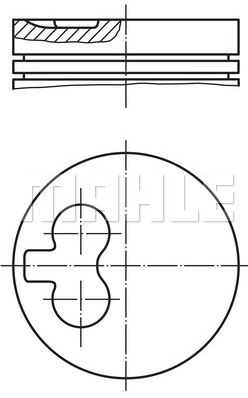 PİSTON,SEGMAN (STD)(80.00MM) CITROEN BERLİNGO 1,8D 98-02 / PEUGEOT PARTNER 1,8D 96-02 (XUD7)