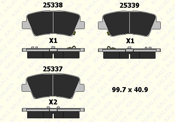 DİSK BALATA (ARKA) HYUNDAI ACCENT BLUE - İ40