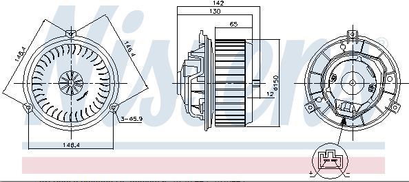 KALORİFER MOTORU OPEL MOKKA - TRAX 1.4-1.6-1.8-1.6