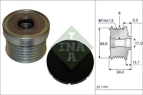 ALTERNATÖR KASNAĞI (6 KANAL) BMW 1 (E81-E87) / BMW 3 (E90-E93) / BMW 5 (E60) / BMW X1 (E84) / BMW X3 (E83) / BMW X5 (E70)