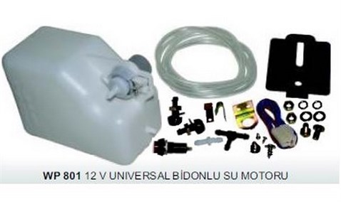 CAM SU POMPASI VE BİDON 12V. ÜNİVERSAL