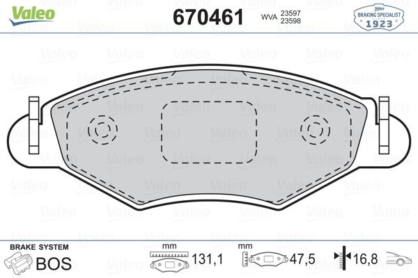 DİSK BALATA (ÖN) PEUGEOT 206 HB 1.1-1.4-1.4 HDİ-1.9D 98-07