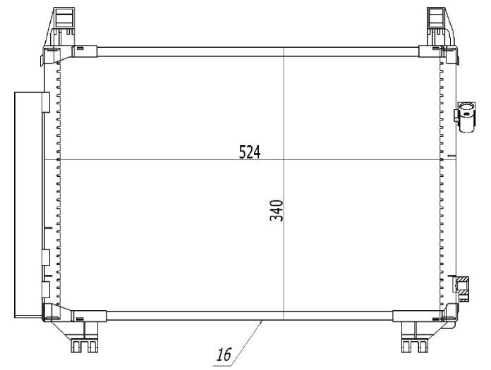 KLİMA RADYATÖRÜ(CTO656) YARİS 1.4 D4D 05-