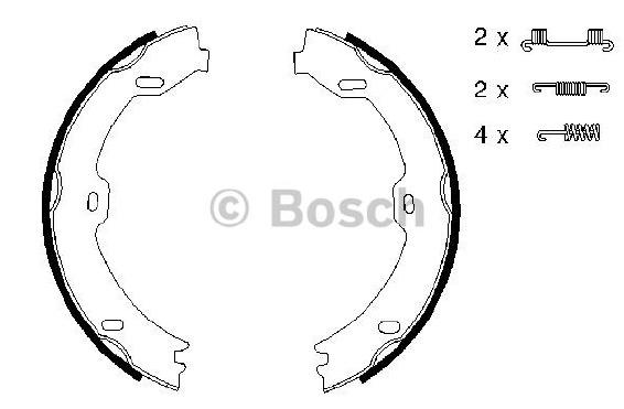 PABUÇLU FREN BALATASI (ARKA) MERCEDES E200/E280/E320/E350