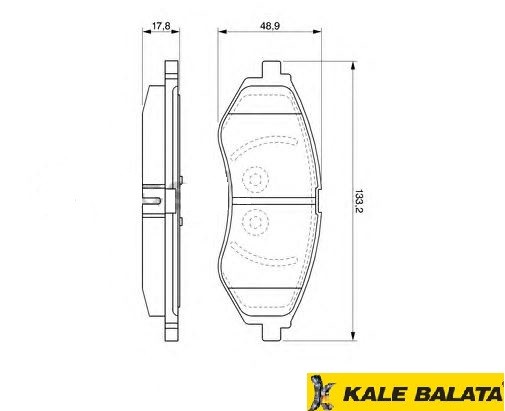 DİSK BALATA (ÖN) CHEVROLET AVEO - KALOS 1,2 1,4 05-