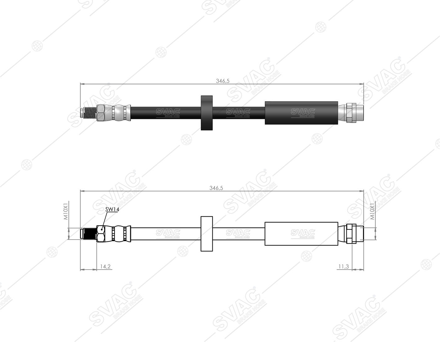 FREN HORTUMU (ARKA) AUDI A6 (4F2, C6)-A6 ALLROAD-A6 AVANT 04-11