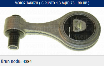 MOTOR TAKOZU FIAT G.PUNTO 1.3 MJTD 75 HP-90 HP 05-