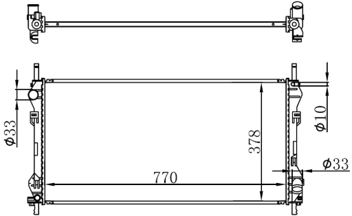 SU RADYATÖRÜ (BRAZİNG)(MT)(BFR018) FD TRANSİT V184 ÖNDEN ÇEKİŞ 00-