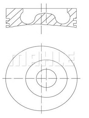 PİSTON,SEGMAN (STD)(82.50MM) FORD CONNECT 1.8TDCI 02- (75PS)