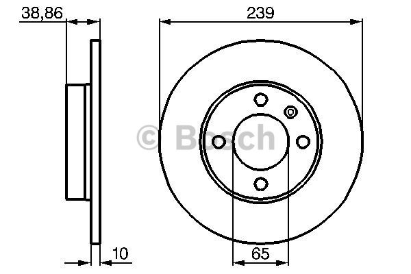 FREN DİSKİ (ÖN)(239MM) VW GOLF I 79- / GOLF II 85- / JETTA I 78- / JETTA II 85- / PASSAT 73- / POLO 85- / POLO II 87- / POLO III 96- / SEAT CORDOBA 96- / IBIZA II 97-