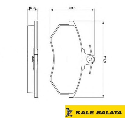 DİSK BALATA (ÖN) AUDI 80-90-AUDI COUPE 2,0 83-88