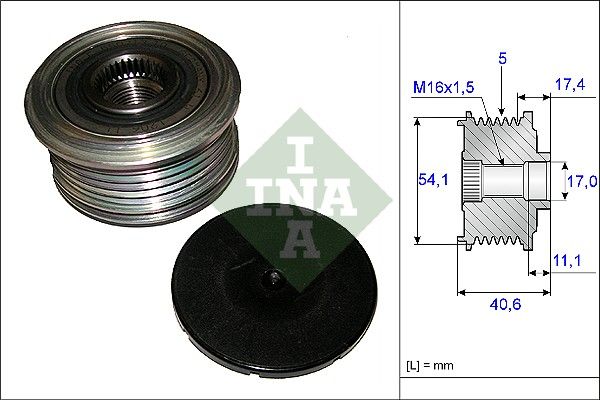 ALTERNATÖR KASNAĞI (5 KANALLI) RENAULT CLIO III 1.5 DCİ 10- / SYMBOL III 1.5 DCİ 14-