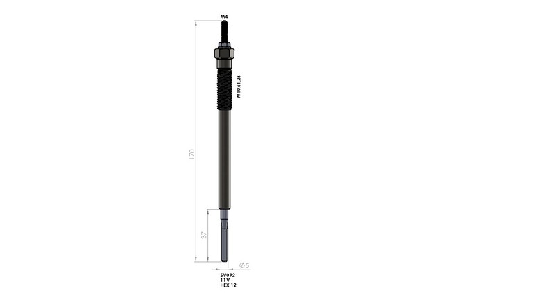 KIZDIRMA BUJİSİ (11,0V) TOYOTA AVENSIS / COROLLA RAV4 2.0 / HILUX 2.5-3.0D