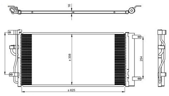 KLİMA RADYATÖRÜ(CCH031) CHEVROLET CAPTİVA 2.0 D 06+ A/M