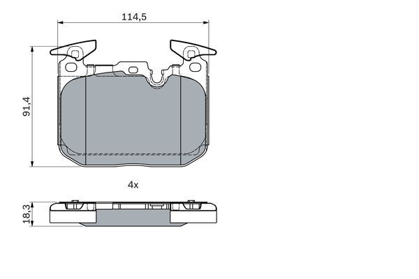 DİSK BALATA (ÖN)(ESKİ NO:0986TB3211) BMW 116D-120D-220D 12-