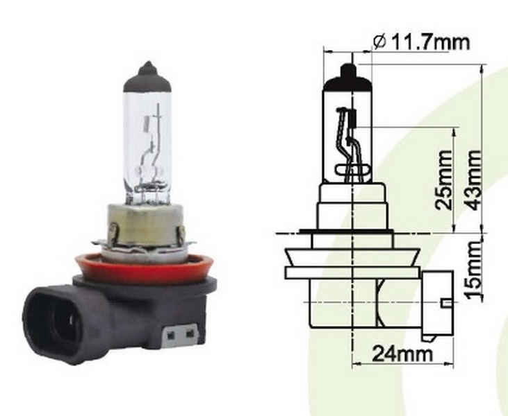 AMPUL , HALOJEN 12V. H8 35W (BLUE WHITE)