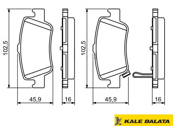 DİSK BALATA (ARKA) TOYOTA AURIS 07-