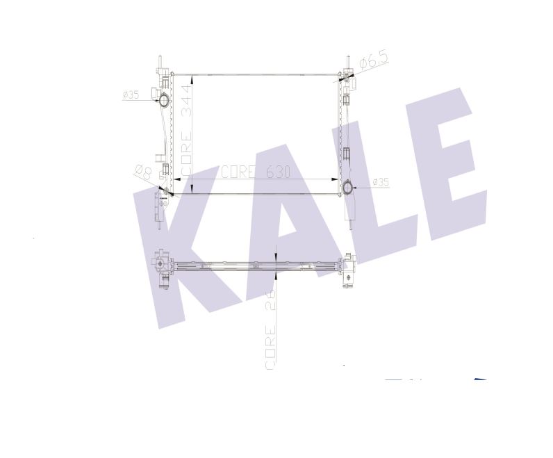 SU RADYATÖRÜ (BRAZING)(MT) PEGEOUT BIPPER 1.4/1.6 HDİ