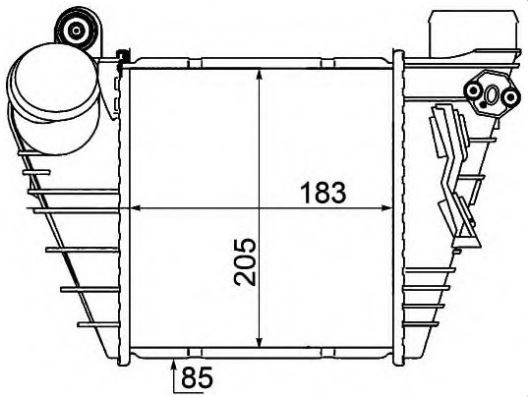 INTERCOOLER(IVW007) VW GOLF IV 97- / BORA 99-