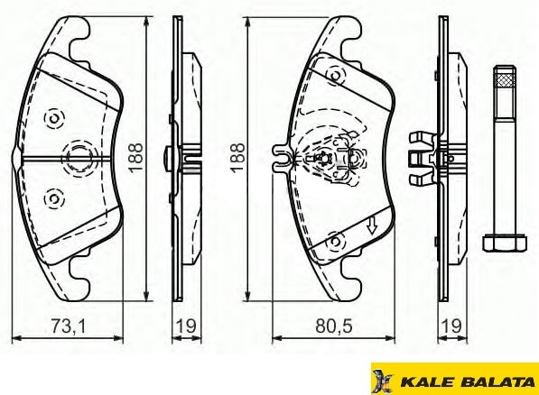 DİSK BALATA (ÖN) M.BENZ C-SERİSİ (W204-S204) 11- / CLS (C218) 11- / E-SERİSİ (W212) 13- / SLK (R172) 12-