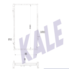 SU RADYATÖRÜ (BRAZING)(AT/MT) BMW X5 (E53) 3.0D 3.0İ 4.4İ 00<03 [590X590X26]