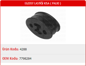 EGZOST LASTİĞİ (KISA) FIAT DOBLO / PALIO / SIENA / ALBEA