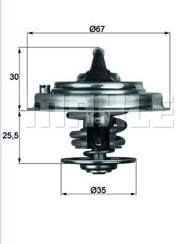 TERMOSTAT (87°C) VW TRANSPORTER T5 2,8 3,2 V6