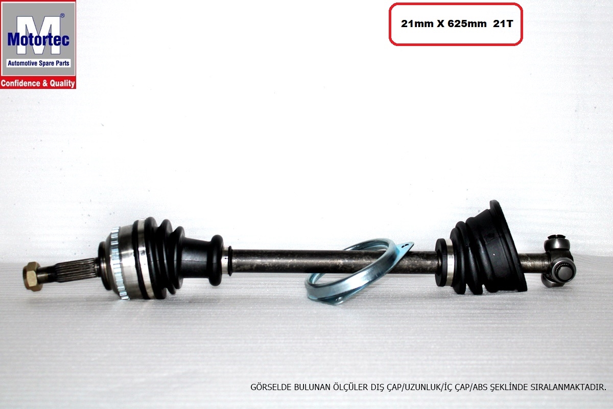 AKS KOMPLE (SOL)(625,00MM) RENAULT CLIO II 00-08 / KANGOO 01-