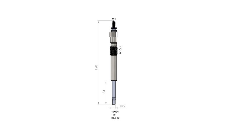 KIZDIRMA BUJİSİ (11,0V) CITROEN JUMPER 2.5 TDI / PEUGEOT BOXER 2.4-2.5 TDI