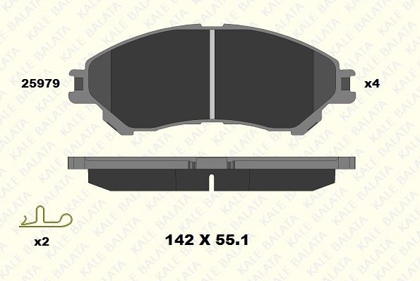 DİSK BALATA (ÖN) SUZUKI SX4 II-CROSS-VITARA