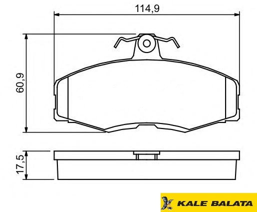 DİSK BALATA (ÖN) FORD SIERRA 1,3 - 1,6 82-87