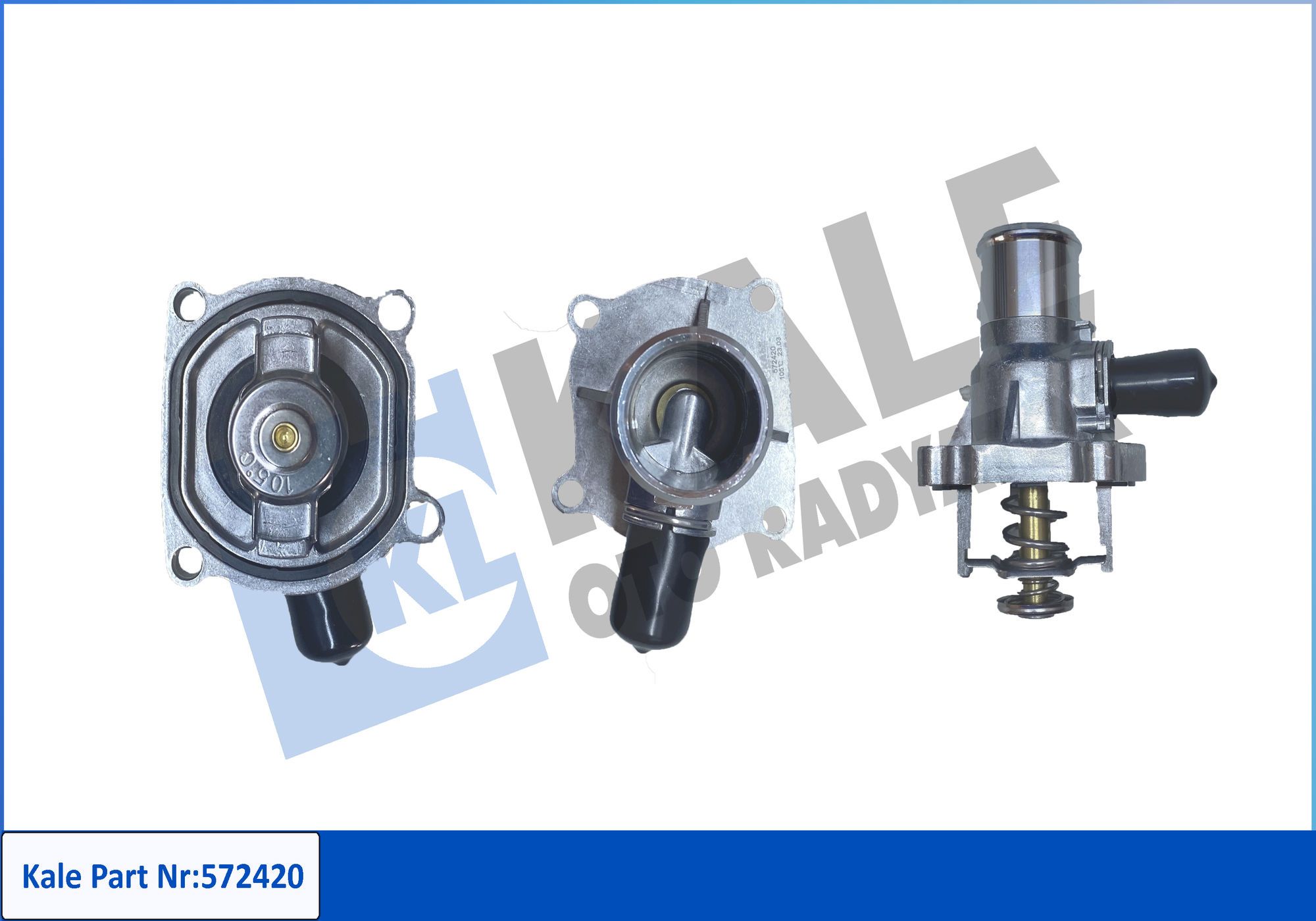 TERMOSTAT ALFA ROMEO 159 / BRERA / SPIDER - FIAT CROMA - OPEL ASTRA G / ASTRA H / INSIGNIA A / MERIVA A / VECTRA C / VECTRA C GTS / ZAFIRA / ZAFIRA FAMILY B / ZAFIRA A / ZAFIRA B  (105 °C) + FLANŞ