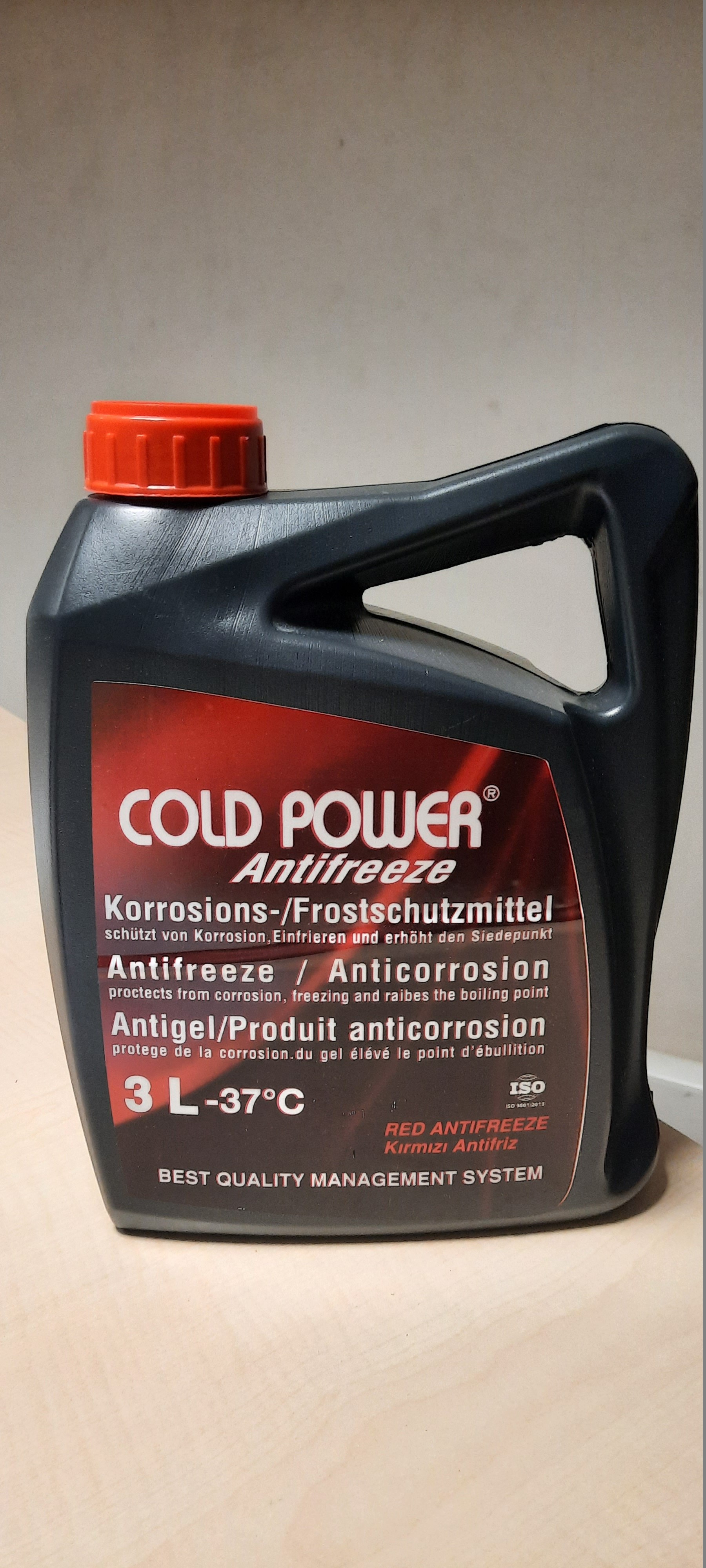 ANTİFRİZ KIRMIZI 3LT. (-37°C)