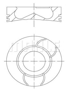 PİSTON,SEGMAN (STD)(73.70MM) PEUGEOT 206 - DW4-HDI 8V