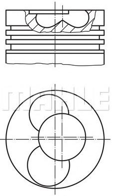 PİSTON,SEGMAN (STD)(79.50MM) 1,9 TDI-SDI POLO-GOLF-PASSAT-