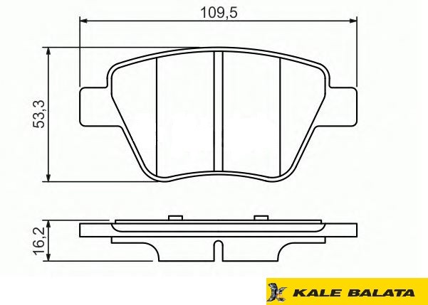 DİSK BALATA (ARKA) VW CADDY III 04-