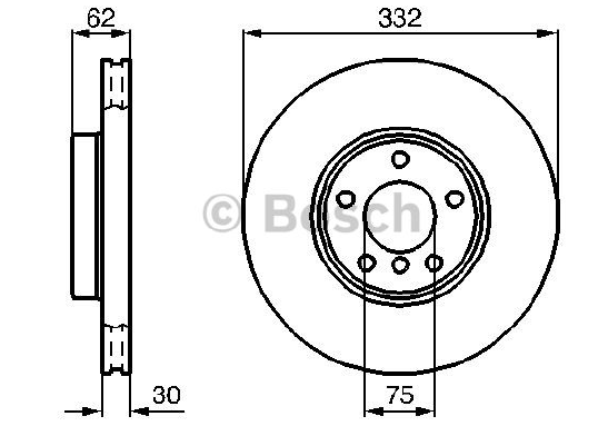 FREN DİSKİ (ÖN(332MM) BMW X3 (E83) 06- / BMW X5 (E53) 00-